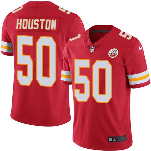 Nike Chiefs #50 Justin Houston Red Team Color Men's Stitched NFL Vapor Untouchable Limited Jersey - Click Image to Close